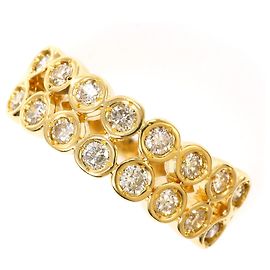 Autre Marque 18K Gelbgold-Ring mit Diamant