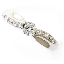 Autre Marque PT900 Platinring mit Diamant
