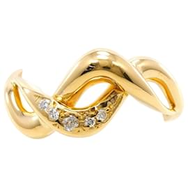Autre Marque 18K Gelbgold-Ring mit Diamant