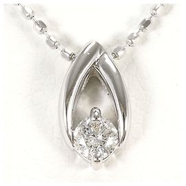 Autre Marque 18K Weißgold-Diamant-Halskette