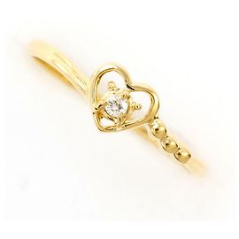 Autre Marque 18K Gelbgold-Ring mit Diamant