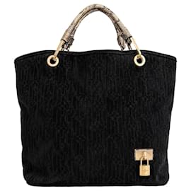 Louis Vuitton Whisper GM FW2008 Python Handle Suede Bag Rare Archive
