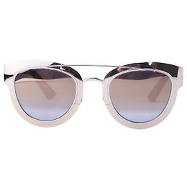 Dior DiorChromic Cat-Eye Sonnenbrille Blau Metall