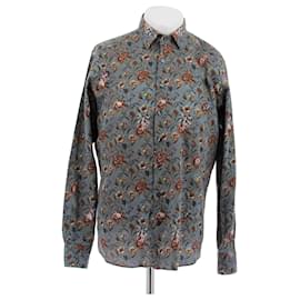 Camicia Etro floreale in cotone nera