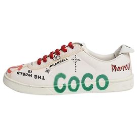 Chanel Baskets en toile blanches Pharrell Williams - taille EU 40