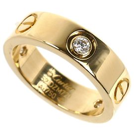 Cartier Love Ring aus 18K Gelbgold mit halbem Diamanten