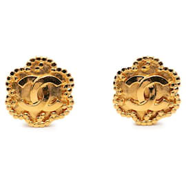 Orecchini a clip vintage Chanel Coco Mark Motif Fiore
