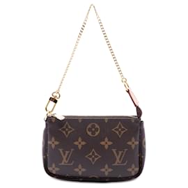 Louis Vuitton Marrone Monogram Mini Pochette Accessoires