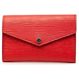 Porta-chaves Clefs Rabat em couro Epi vermelho Louis Vuitton
