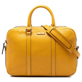 Borsa Business Gucci in pelle Diamante Bright gialla Medium