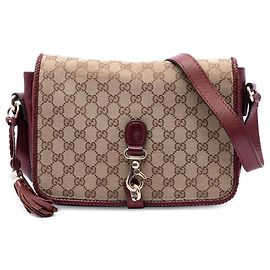 Gucci Beige GG Canvas Marrakech Crossbody