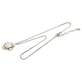 Collana con pendente Chanel Silver CC Brass Strass