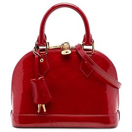 Louis Vuitton Alma BB in rotem Monogram Vernis