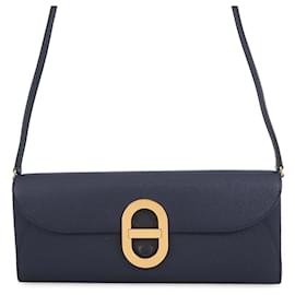 Hermès Blue Epsom Chaine d Ancre To Go Portemonnaie