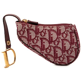 Dior Red Diorissimo Trotter Saddle Coin Pouch