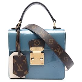Louis Vuitton Blue Monogram Vernis Spring Street