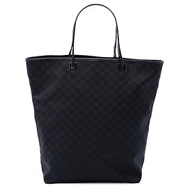 Tote in tela GG nera Gucci