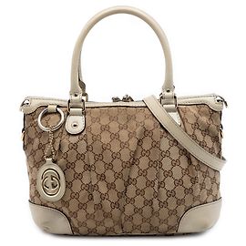 Borsa Sukey in tela GG beige Gucci