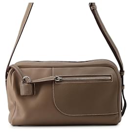 Borsa a tracolla Hermes Petit Courier Etoupe Evercolor - Hermès