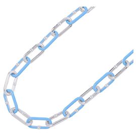 Choker Bottega Veneta Light Blue Silver