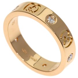 Gucci Icon Diamantring aus 18K Roségold