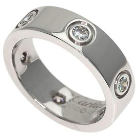 Cartier Love Ring aus 18K Weißgold mit Diamanten