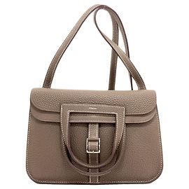 Hermès Borsa Hermes Arzan 25 in grigio Etoupe