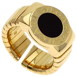 Bulgari Bvlgari Onyx-Ring aus 18K Gelbgold