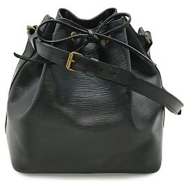 Borsa a Spalla Louis Vuitton Epi Petit Noe Nera