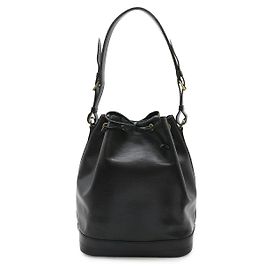 Louis Vuitton Epi Noe Shoulder Bag Black