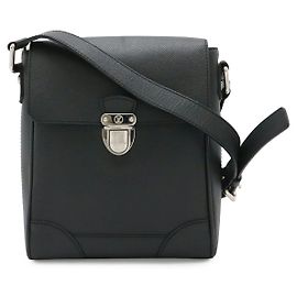 Borsa a tracolla in pelle Louis Vuitton Taiga Luka