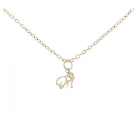 Autre Marque Collana con Iniziale M in Diamanti Au750