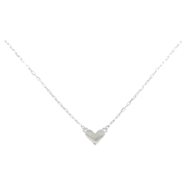 Autre Marque Collana a Cuore in Oro Bianco K10