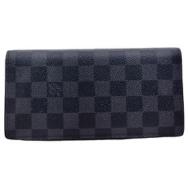 Louis Vuitton Cartera Larga Damier Graphite Cartera para Hombre
