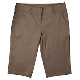 Bermuda-Hose in Olivgrün - Prada