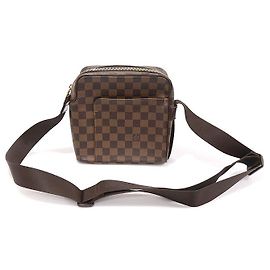 Louis Vuitton Borsa a tracolla Olav PM Damier Ebene Canvas