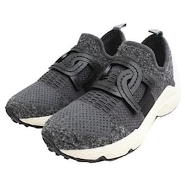 Tod's Graue Bouclé-Sneaker