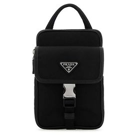 Prada Custodia per smartphone in Re-Nylon e pelle Saffiano