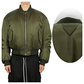 Recycled Nylon Crop Down Jacket - Prada