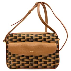 Sac à bandoulière Bally Logo marron