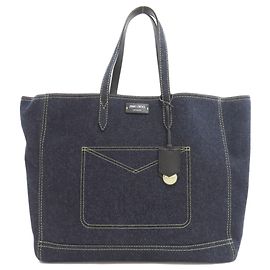 Borsa Tote in Denim Jimmy Choo