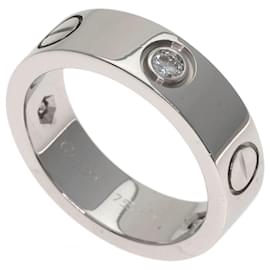 Cartier Love Ring Halb Diamant in 18K Weißgold