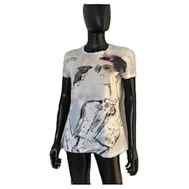 Chanel Baumwoll-T-Shirt mit "Coco"-Print