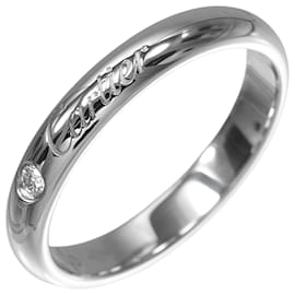 Cartier C de Engraved Ring aus Platin