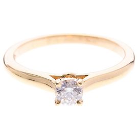 Anello Solitario Cartier 1895 in Oro Rosa