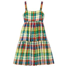 Kate Spade New York Vestido Midi de Cuadros Coastal Plaid