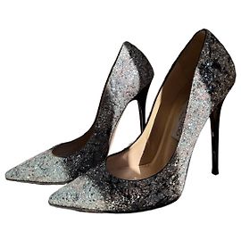 Décolleté a punta glitterati Jimmy Choo