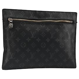 LOUIS VUITTON Monogram Eclipse Grand Sac Pouch M44733 LV Auth ar13960