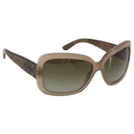 Gafas de sol BURBERRY Nova Check de plástico Marrón Auth BA13436M