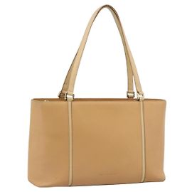 Borsa Tote BURBERRY in pelle Beige Oro Auth ep14835